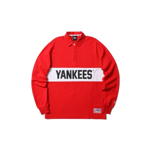 Mlb X New Era New York Yankees Polo Shirts Men Red