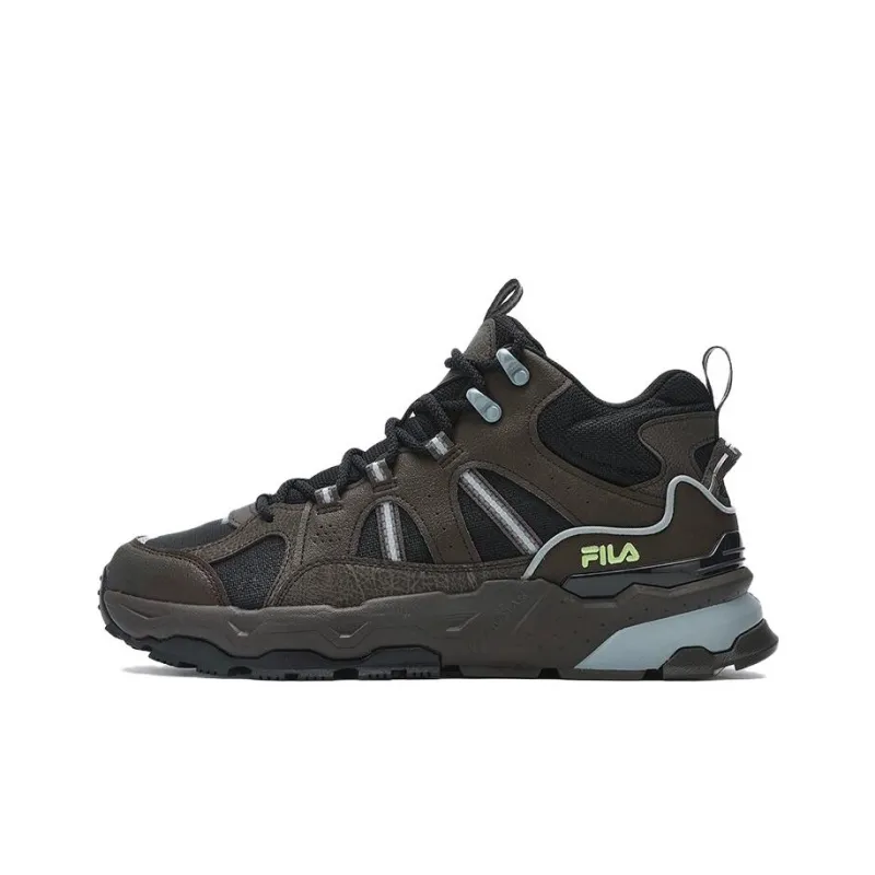 FILA Trek 1S Cushioning Wear Resistant Low Top Casual Shoes Men's Dark Brown-0