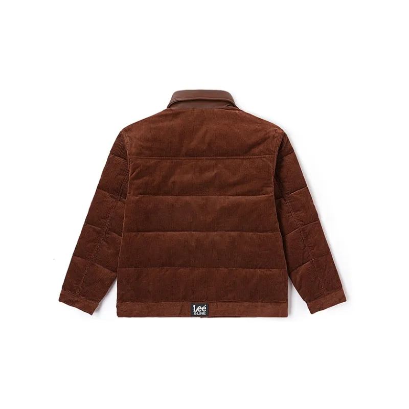 Lee Xline Down Jackets Men Brown-1