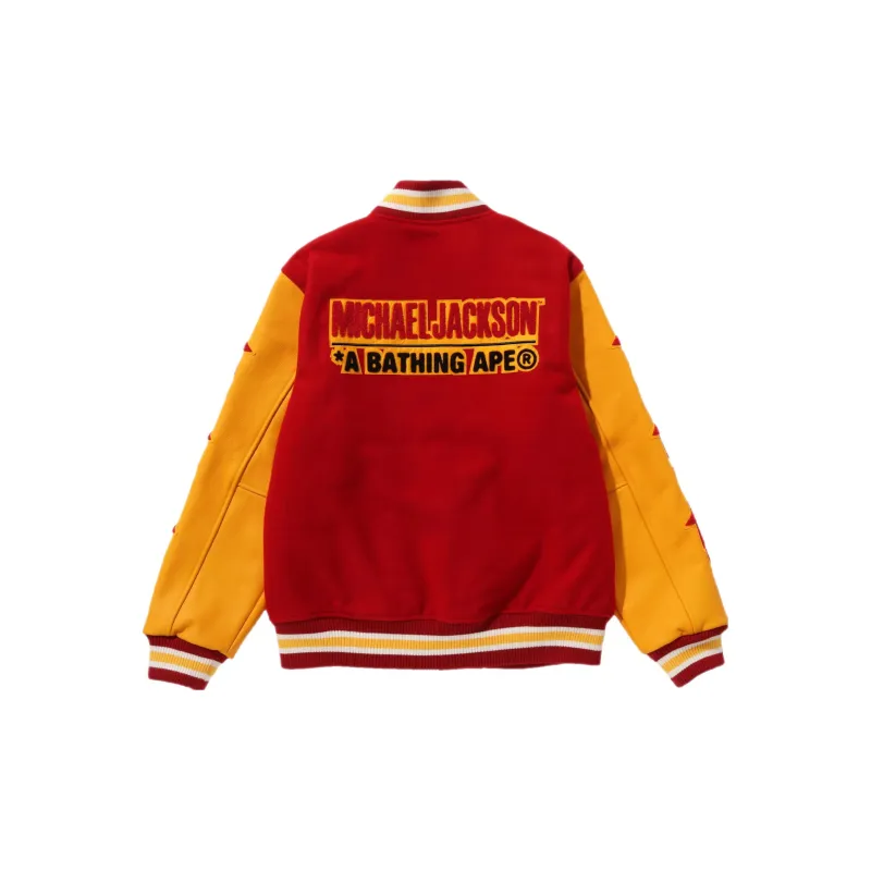 Bape X Michael Jackson Varsity Jacket-1