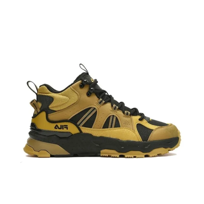 FILA Classic Court Shoes 'Black Yellow'-1