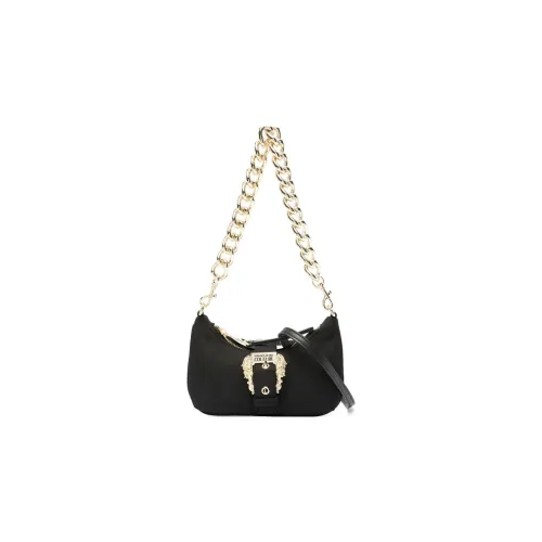 VERSACE JEANS COUTURE Polyamide Crossbody Handbag, Shoulder Bag Women's Black