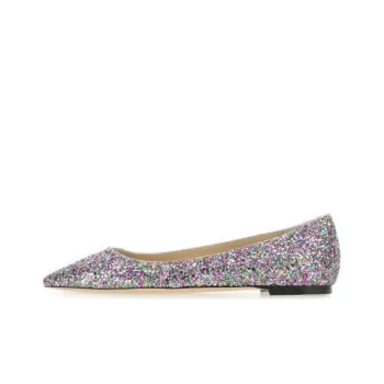 Jimmy Choo ROMY Flat Women's Casual Shoes Women's Black