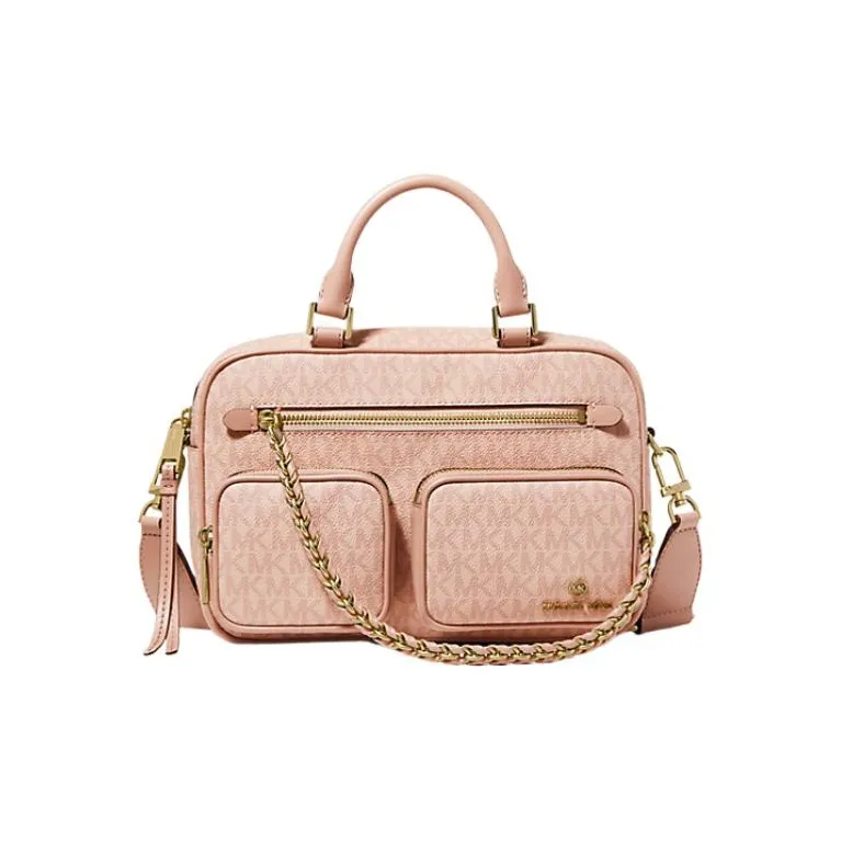 MICHAEL KORS Elliot Coated Canvas Messenger Bag Shoulder Bag Crossbody Bag Handbag Medium Size Women's Ballet Dance-0