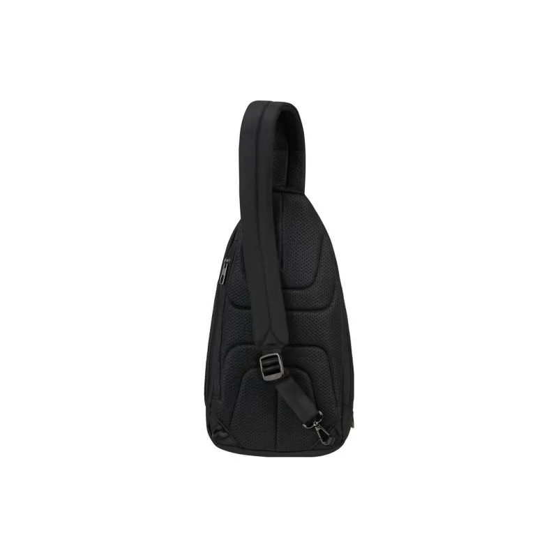 SAMSONITE Recycled Polyester Sling Bag, Shoulder Bag, Crossbody Bag Medium Size Men's Black-4