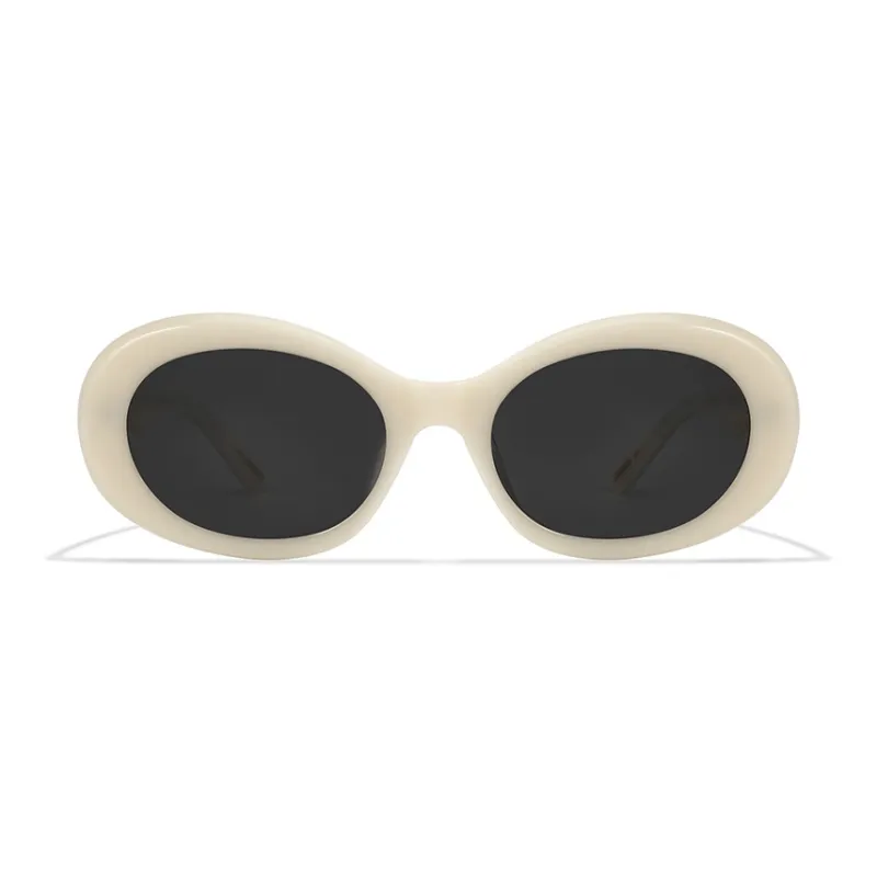 APRIL Plate Frame Oval Sunglasses Unisex-5