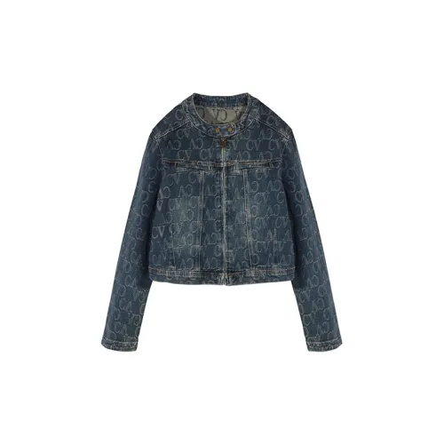 BASIC HOUSE Denim Jackets Women's Blue