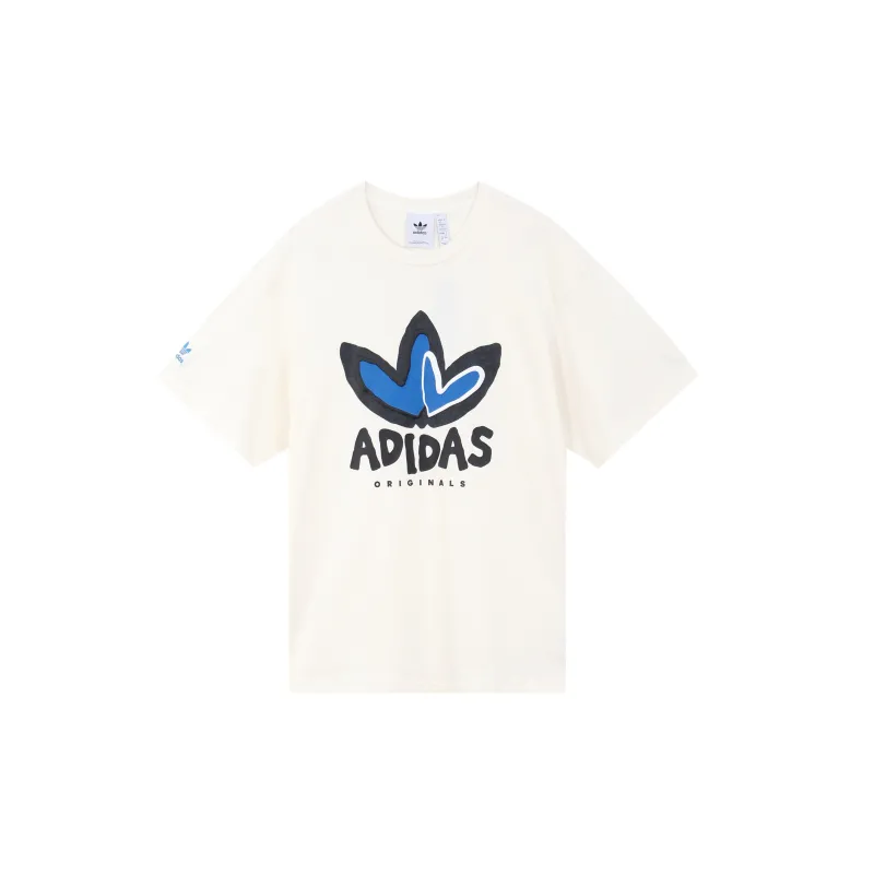 Adidas Originals Set in Sleeve T Shirt Unisex Pink White-0