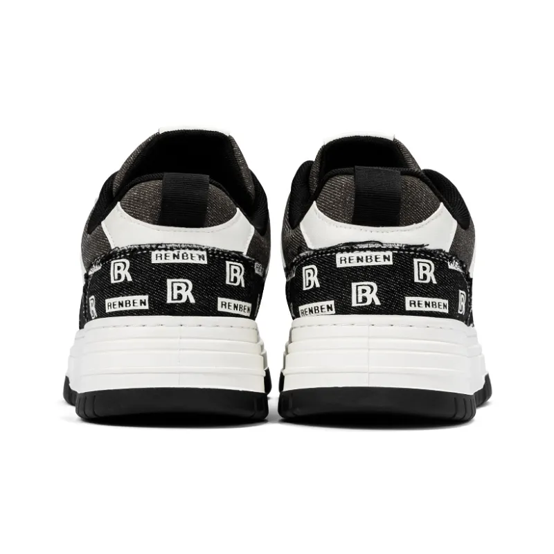 RENBEN Height Increasing Balance Lightweight Low-Top Skateboard Shoes Men's-9