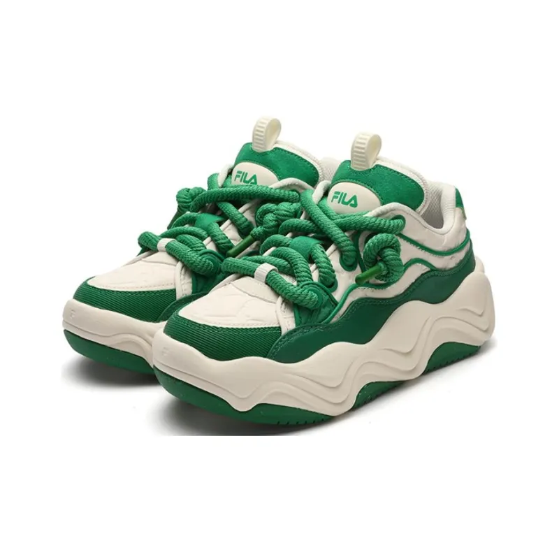 FILA Fashion Skate Shoes 'White Green' Women's-2