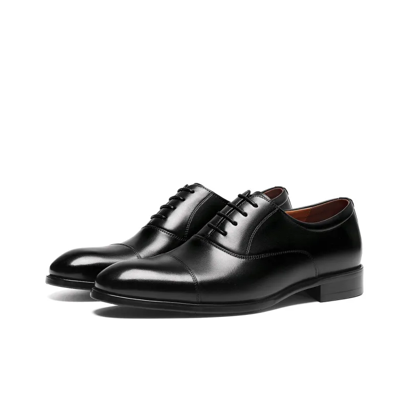 ELLE HOMME Dress Shoes Men Low Top Black/Light Brown-1