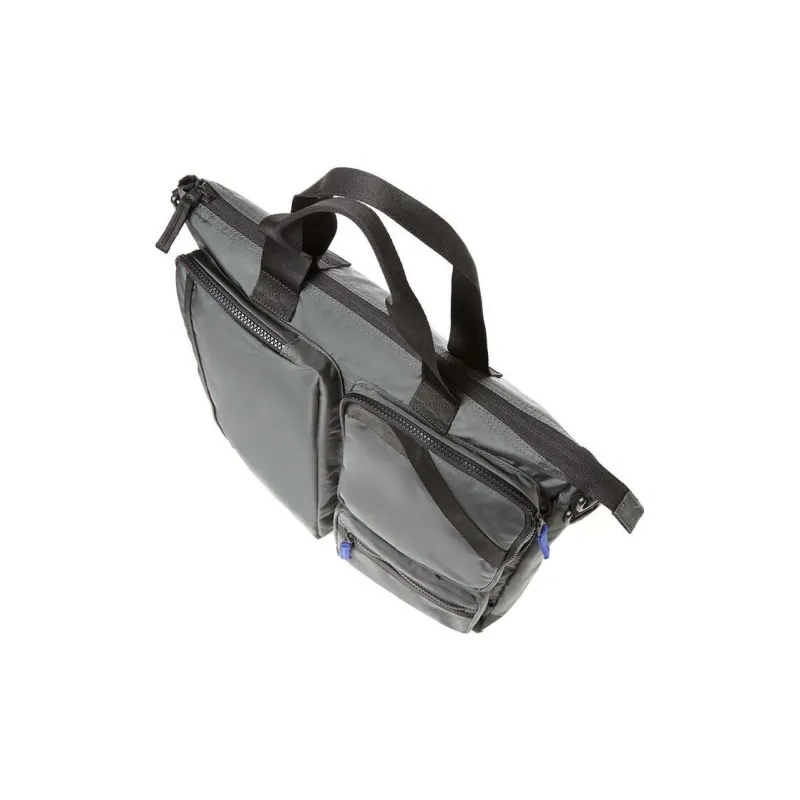 SAMSONITE Nylon Tote Handbag Shoulder Bag Crossbody Bag Large Size Unisex Gray-5