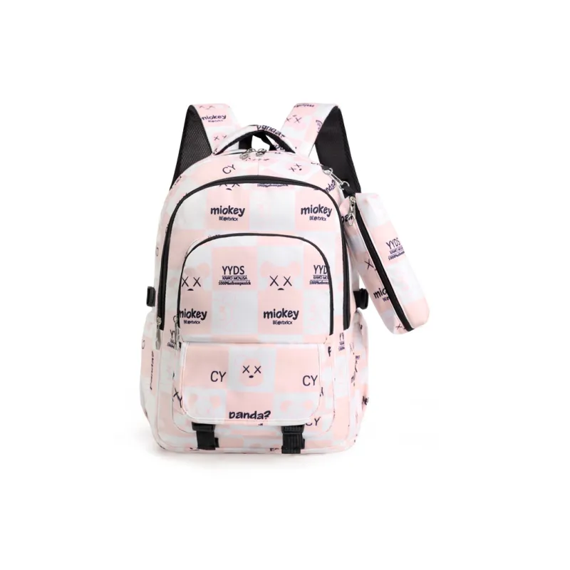 SURELAPTOP Oxford Laptop Backpack Regular Unisex Black/Gray/Pink/Blue-0