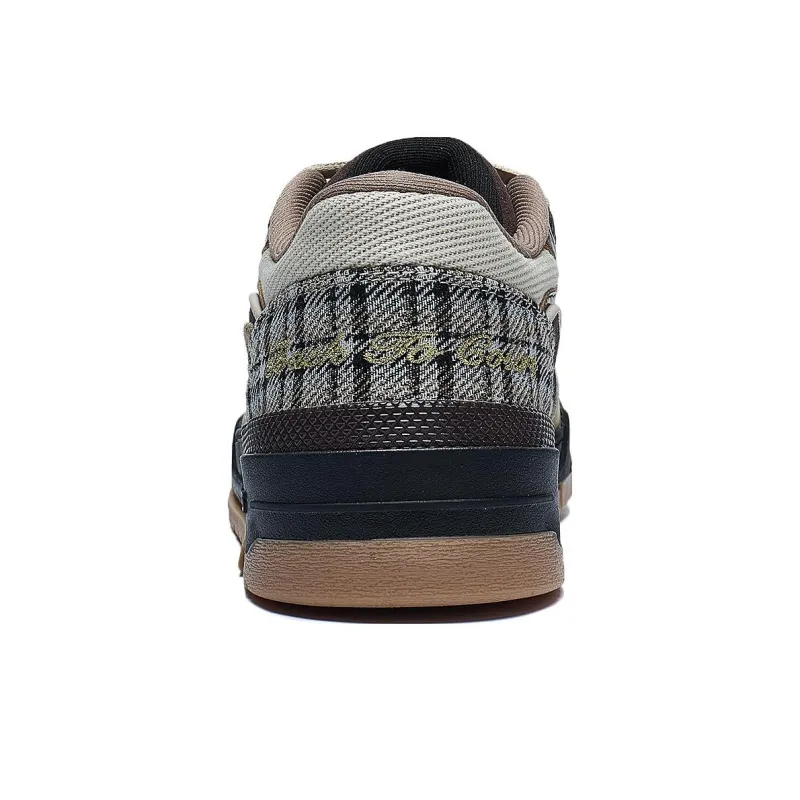LiNing 001 BTC Prm Slip Resistant Low Top Skateboard Shoes Men's Umber-5
