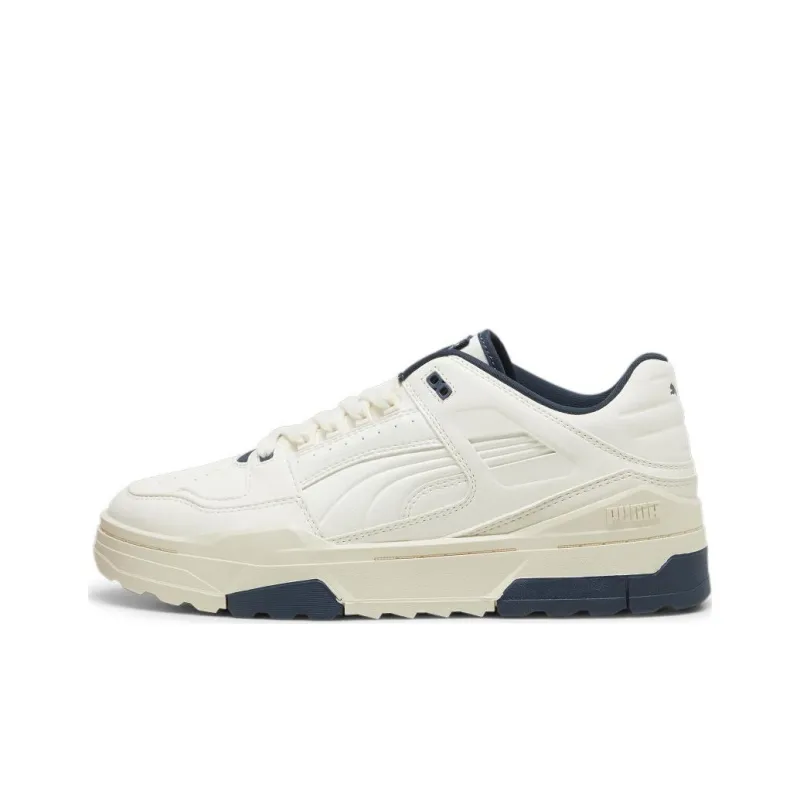 PUMA Slipstream Xtreme Leather Anti Slip Wear Resistant Low Top Skateboard Shoes Unisex White-0