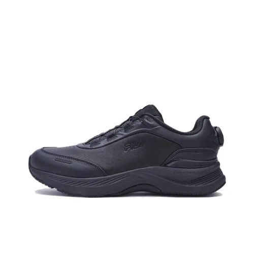 FILA Running Shoes Men Low-Top Black