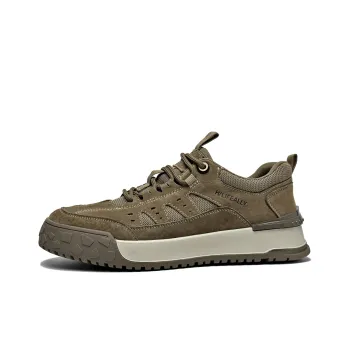HLA Casual Shoes Men Low Top Khaki/Earth Yellow