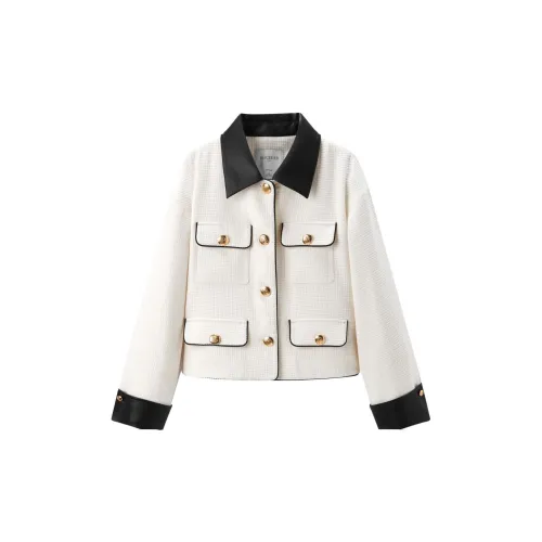 PEACEBIRD Jackets Women's Off White