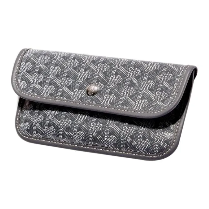 GOYARD Bohème Hobo Canvas With Leather Shoulder Bag Combo Bag Shoulder Bags Women's Gray With Light Green Heart-3