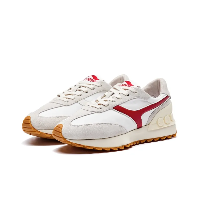 LI NING 1990 Classic Collection Cushioning, Wear Resistant Low Top Running Shoes Men's Red White-2