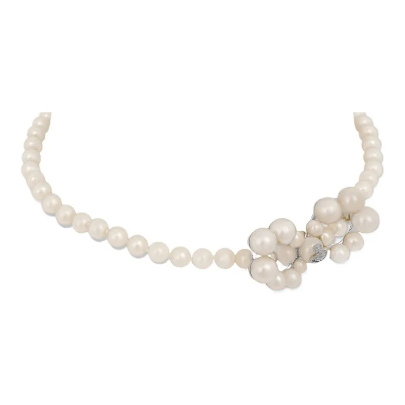 Vivienne Westwood Rhinestone Necklaces Women's White-0