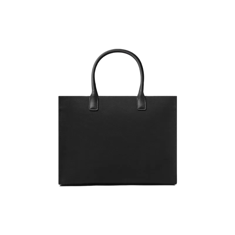 VERSACE La Medusa Canvas Tote Bag Shopping Bag Shoulder Bag Handbag Large Size Women's Black-2