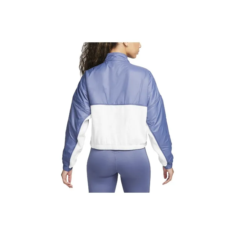 Nike Therma-FIT One Jackets Women's Blue With White Lettering-1