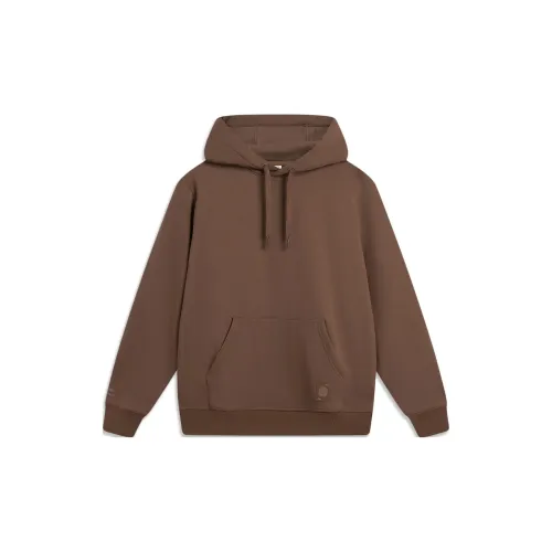 LINING Sports Life Collection Sweatshirts Unisex Milk Coffee Brown