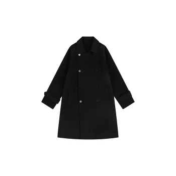EARL JOEL Coats Coat Unisex Meteorite Black