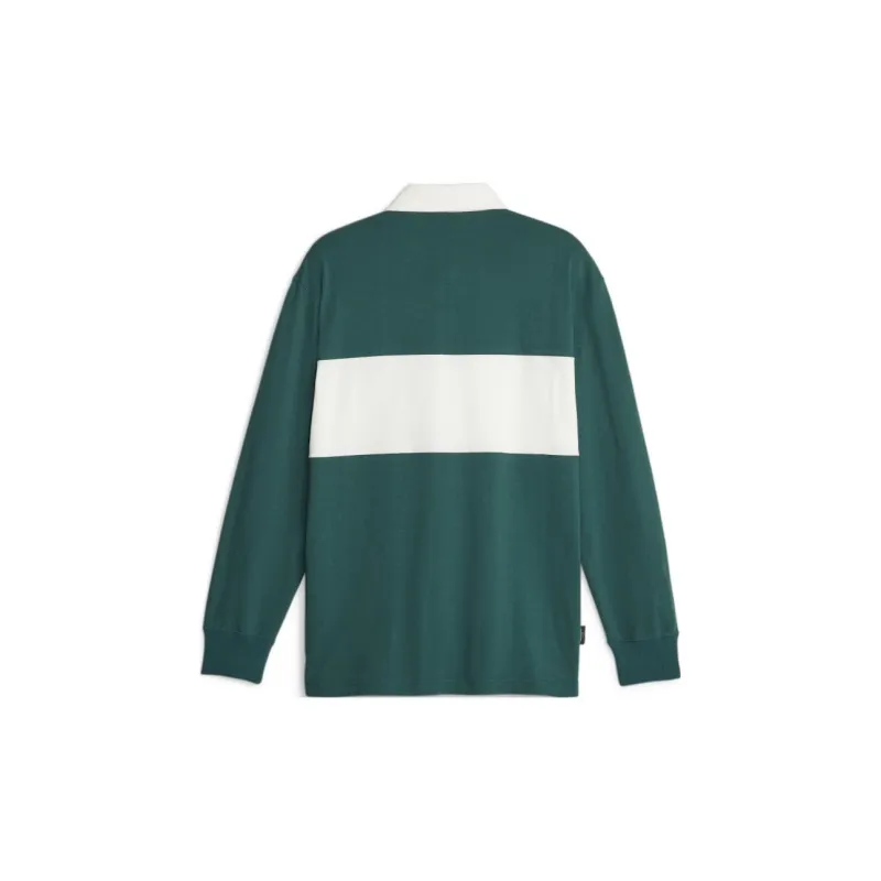 PUMA TEAM Rugby Polo Shirts Men Green-1