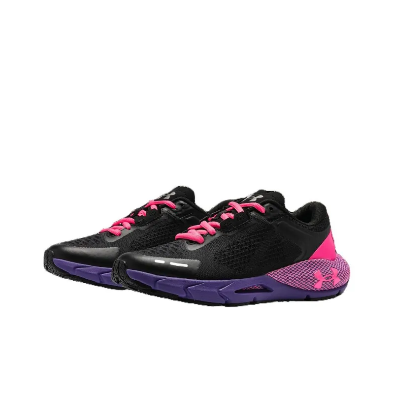 Under Armour HOVR Phantom Lightweight And Wear resistant Low Top Running Shoes Women's Black Pink-2