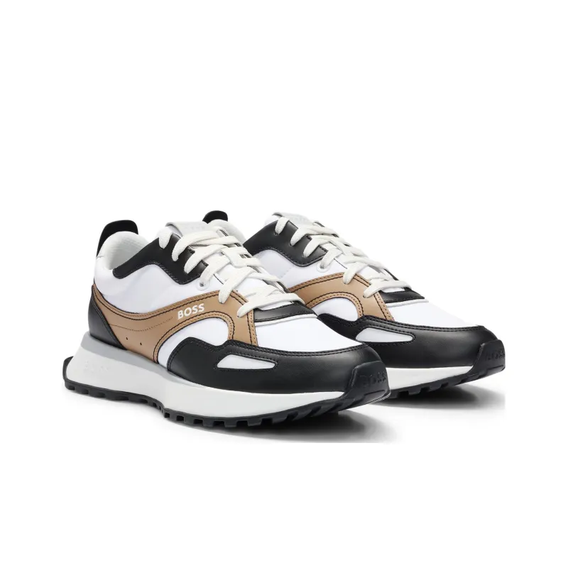 BOSS Leather-trimmed Sneakers-2