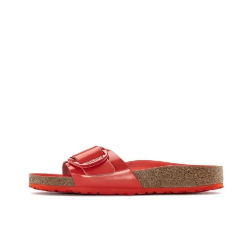 Birkenstock Slide Slippers Women's Red Narrow Fit