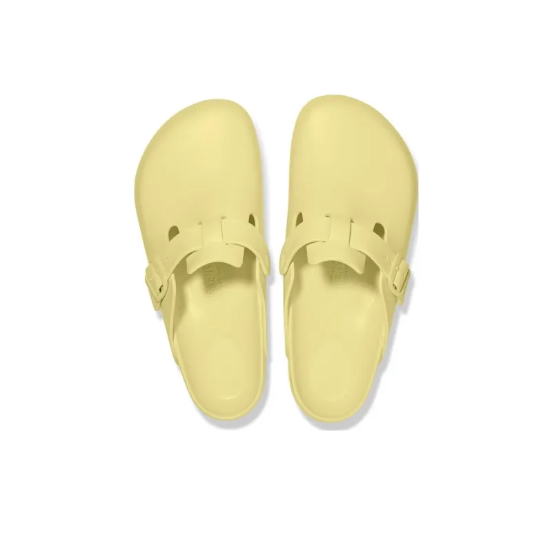 Birkenstock Boston Essentials Slip-Resistant Wrap-toe Slippers Unisex Light Yellow Narrow Fit-3