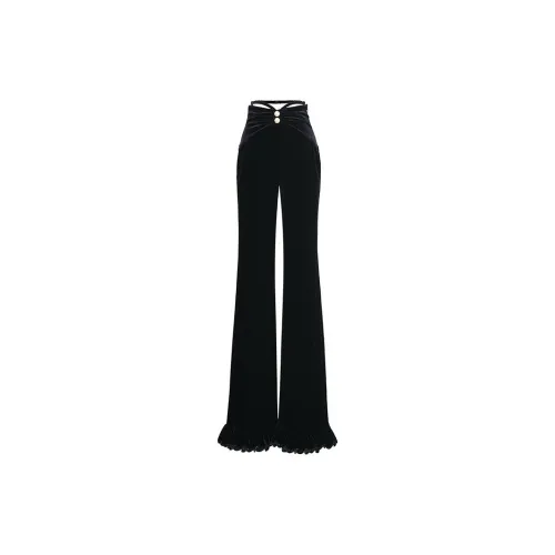 Le Fame Casual Pants Women's Black