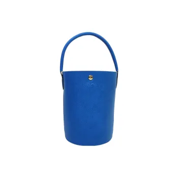 LONGCHAMP Épure Cow Leather Bucket Bags One Shoulder Handbags Small Size Women's Dark Blue