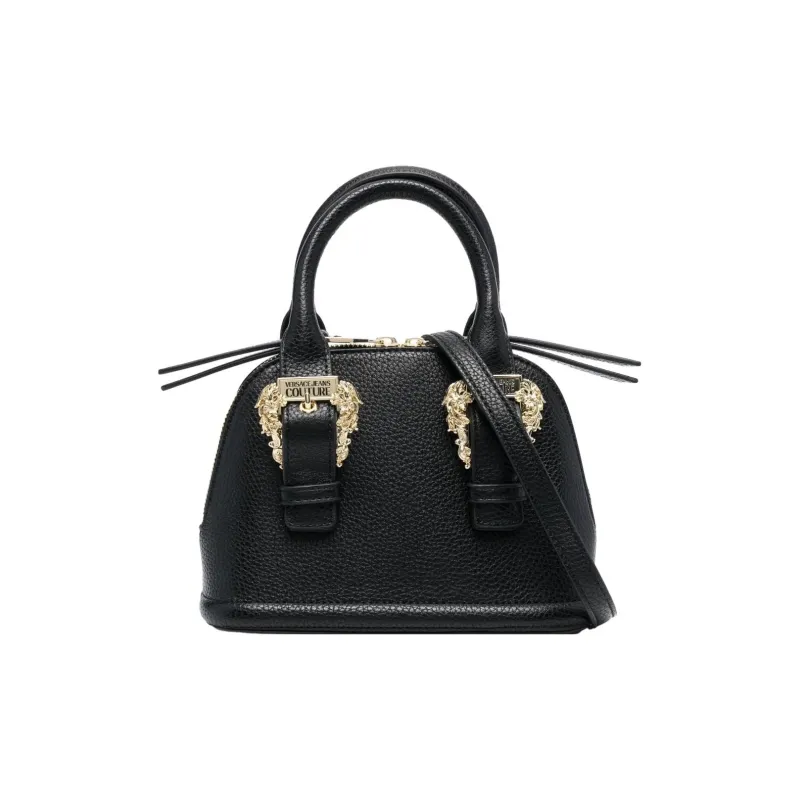 VERSACE JEANS COUTURE Artificial Leather One Shoulder Handbag Regular Women's Black-0