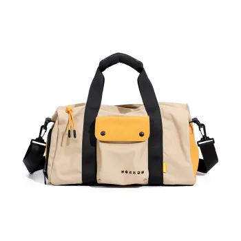 NOXXON Nylon Gym Bag Large Size Unisex Milk Tea Apricot