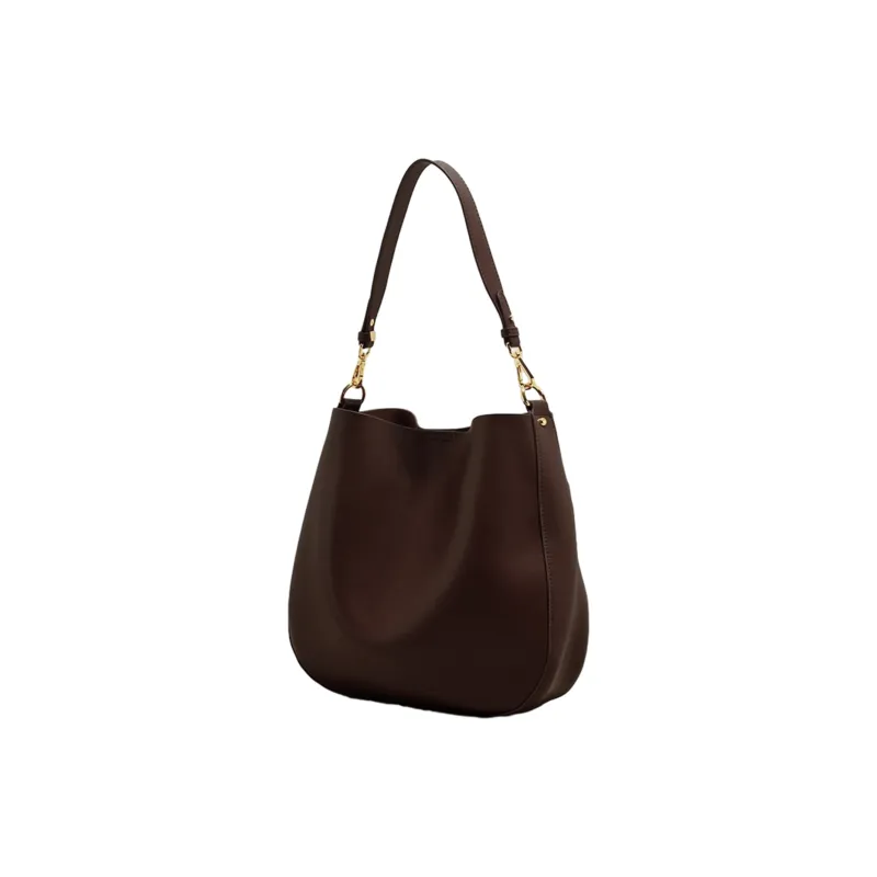 UNITE STAR PU Soft Leather Tote Portable Crossbody Armpit Shoulder Bag Medium Size Women's White/Black/Brown/Coffee-9