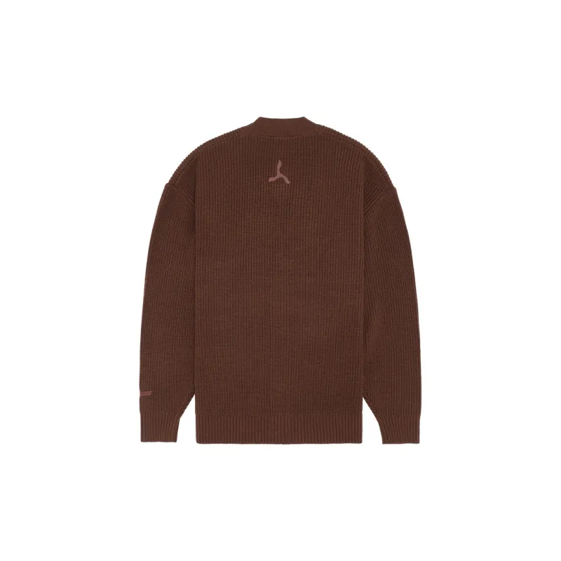 LI NING 1990 Classic Collection Cashmere Sweaters Men Milk Coffee Umber-1