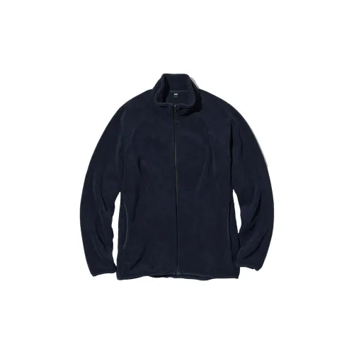 UNIQLO Velvet Jackets Unisex Navy Blue