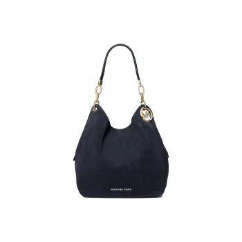 MICHAEL KORS MK Lillie Suede Handbag Shoulder Bag Women's Marine Blue