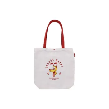 KOKUYO Disney, Collaboration Polyester Canvas Tote Bag, Shopping Bag, Canvas Bag, Shoulder Bag Unisex Beige