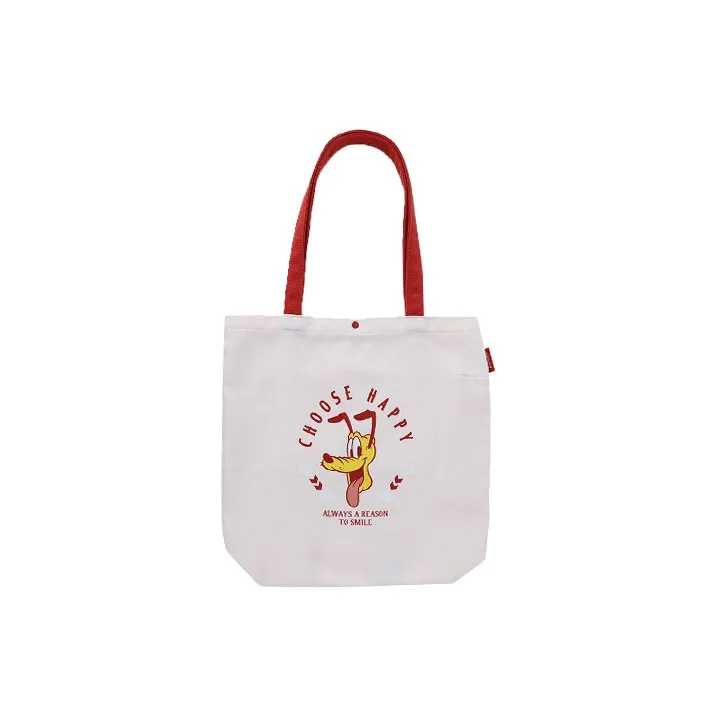 KOKUYO Disney, Collaboration Polyester Canvas Tote Bag, Shopping Bag, Canvas Bag, Shoulder Bag Unisex Beige-0