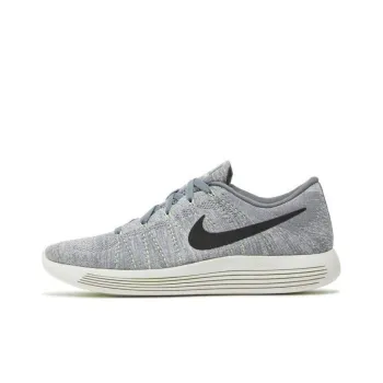 Nike LunarEpic Flyknit Cushioning Anti-Slip And Wear-Resistant Low-Top Running Shoes Men's Gray