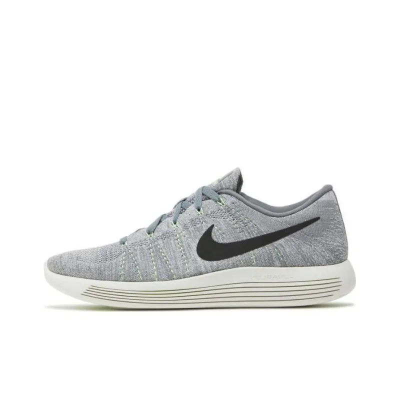 Nike LunarEpic Flyknit Cushioning Anti-Slip And Wear-Resistant Low-Top Running Shoes Men's Gray-0