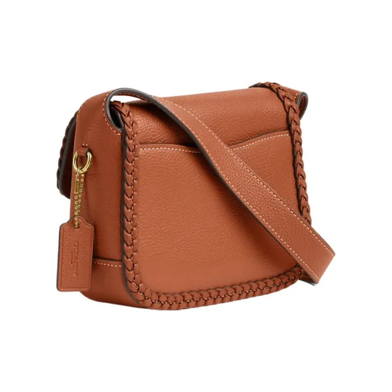 COACH Tabby Calfskin Messenger Bag Shoulder Bag Crossbody Bag Small Size Women's Brown-2