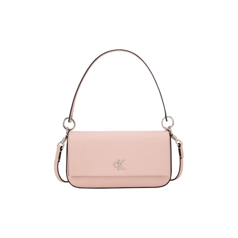 CALVIN KLEIN Synthetic Leather Crossbody Bag, Shoulder Bag Women's Sea Foam Green/Lotus Pink-0