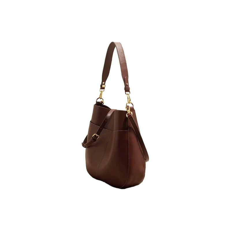 UNITE STAR PU Soft Leather Tote Portable Crossbody Armpit Shoulder Bag Medium Size Women's White/Black/Brown/Coffee-6