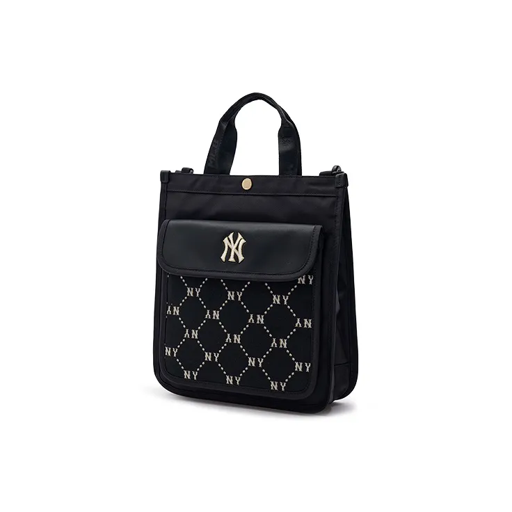 MLB Cotton With Polyester Crossbody Bag Shoulder Bag Handbags Regular Men's Black-1